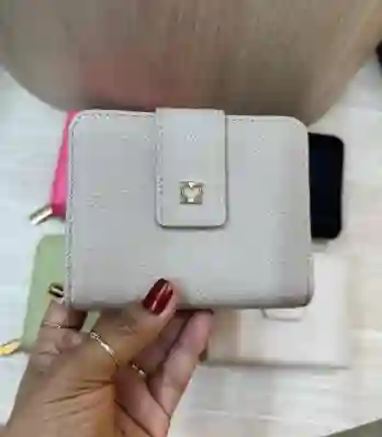 Billetera Corazon Khaki