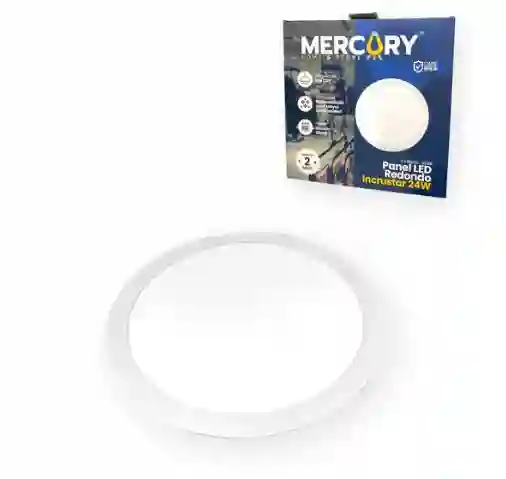 Lampara Panel Led 24w Redondo Mercury Incrustar