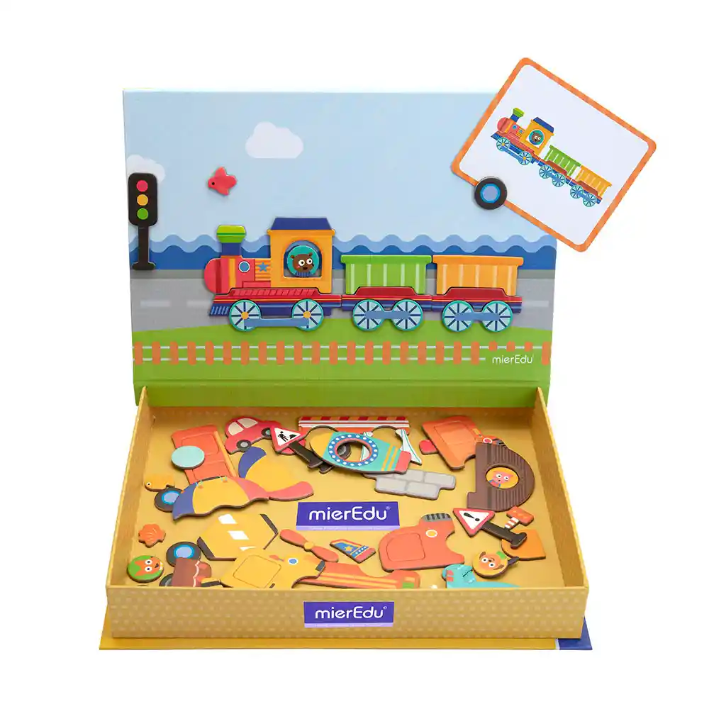 Juego De Arte Magnético Vehículos Con Accesorios Para Niños