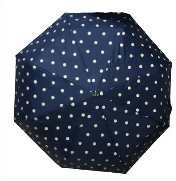 Sombrilla Paraguas Yumar Bianca Lunares Automática Bolso Protector Solar Mango Pasta 21´´