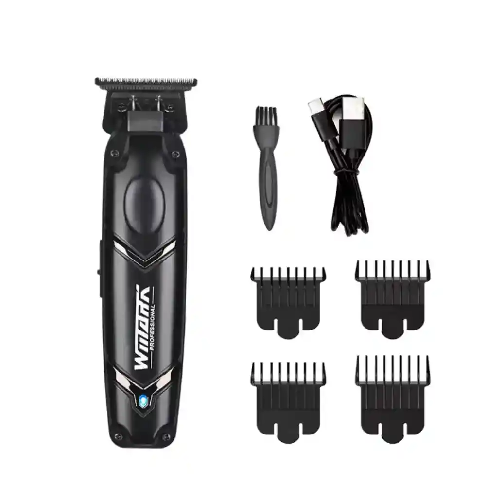 Maquina Patillera Afeitadora Profesional Con Guías Recargable Con Shaver
