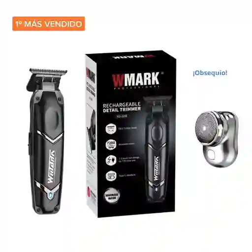 Maquina Patillera Afeitadora Profesional Con Guías Recargable Con Shaver