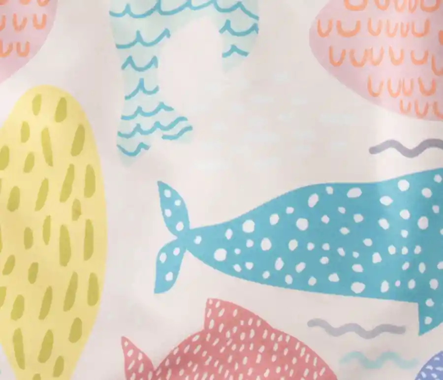 Multiusos Pequeño Estampado Ballenas.