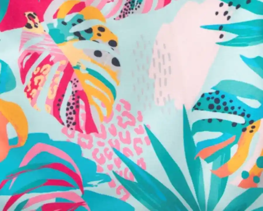 Multiusos Pequeño Estampado Hojas