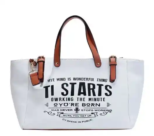 Bolso Maleta De Mano Starts Blanco