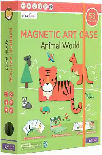 Juego De Arte Magnético Animales Con Accesorios Para Niños