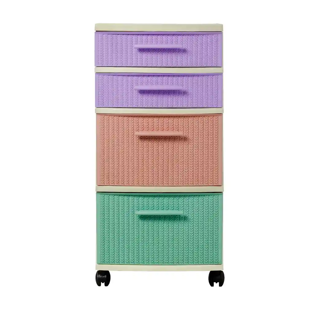 Gavetero Modular Crochet 4 Niveles Mq 498 -multicolor