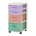 Gavetero Modular Crochet 4 Niveles Mq 498 -multicolor