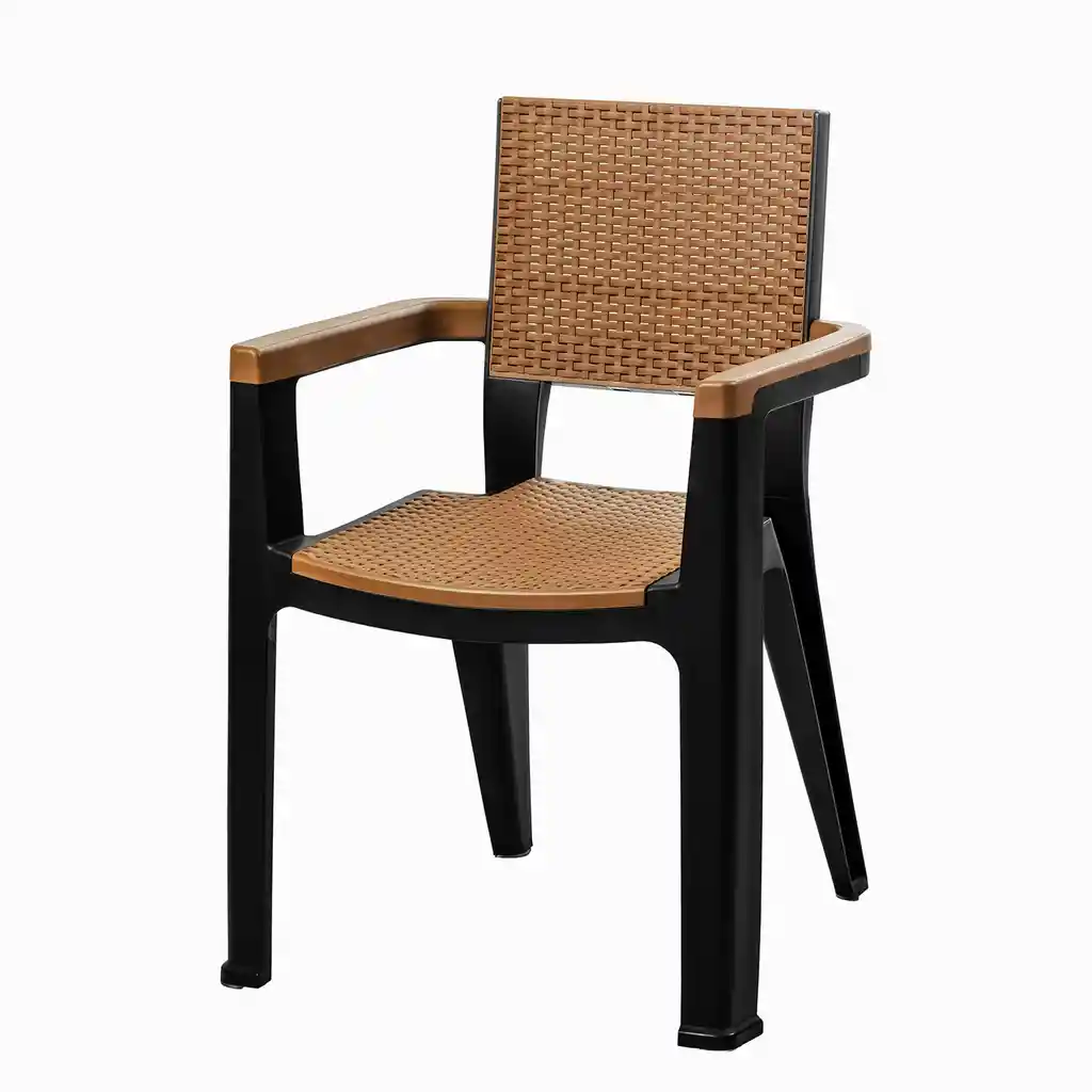 Silla Para Exterior Tipo Ratan Mq 509 -tabaco