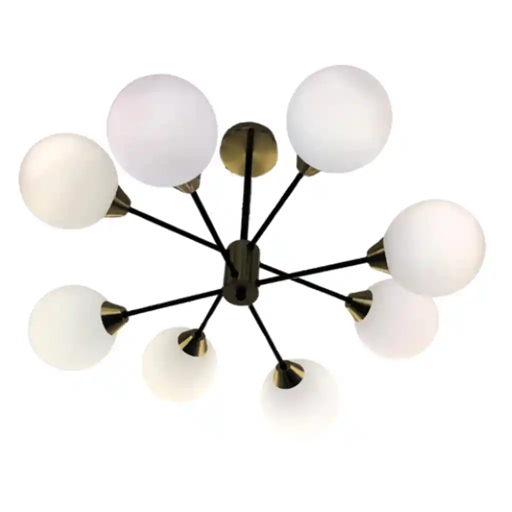 Lámpara De Techo 8 Luces Dixton Lt08041 -blanco