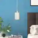 Lámpara Colgante Doble Copa 1 Luz Dixton Lt05625 -blanco