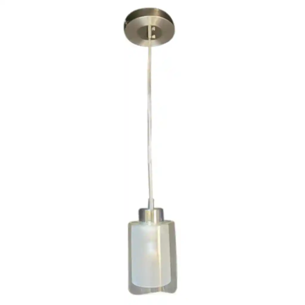 Lámpara Colgante Doble Copa 1 Luz Dixton Lt05625 -blanco