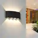 Lámpara Aplique Bañamuro 5 Lentes 6 Luces Led 3500k Dixton -negro