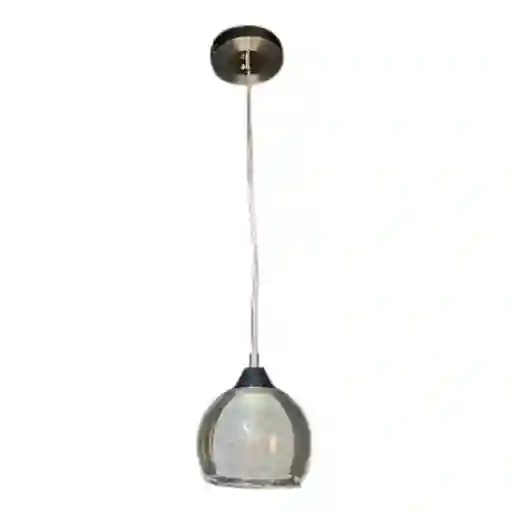 Lámpara Colgante Copa Doble 1 Luz Dixton Lt05607 -blanco
