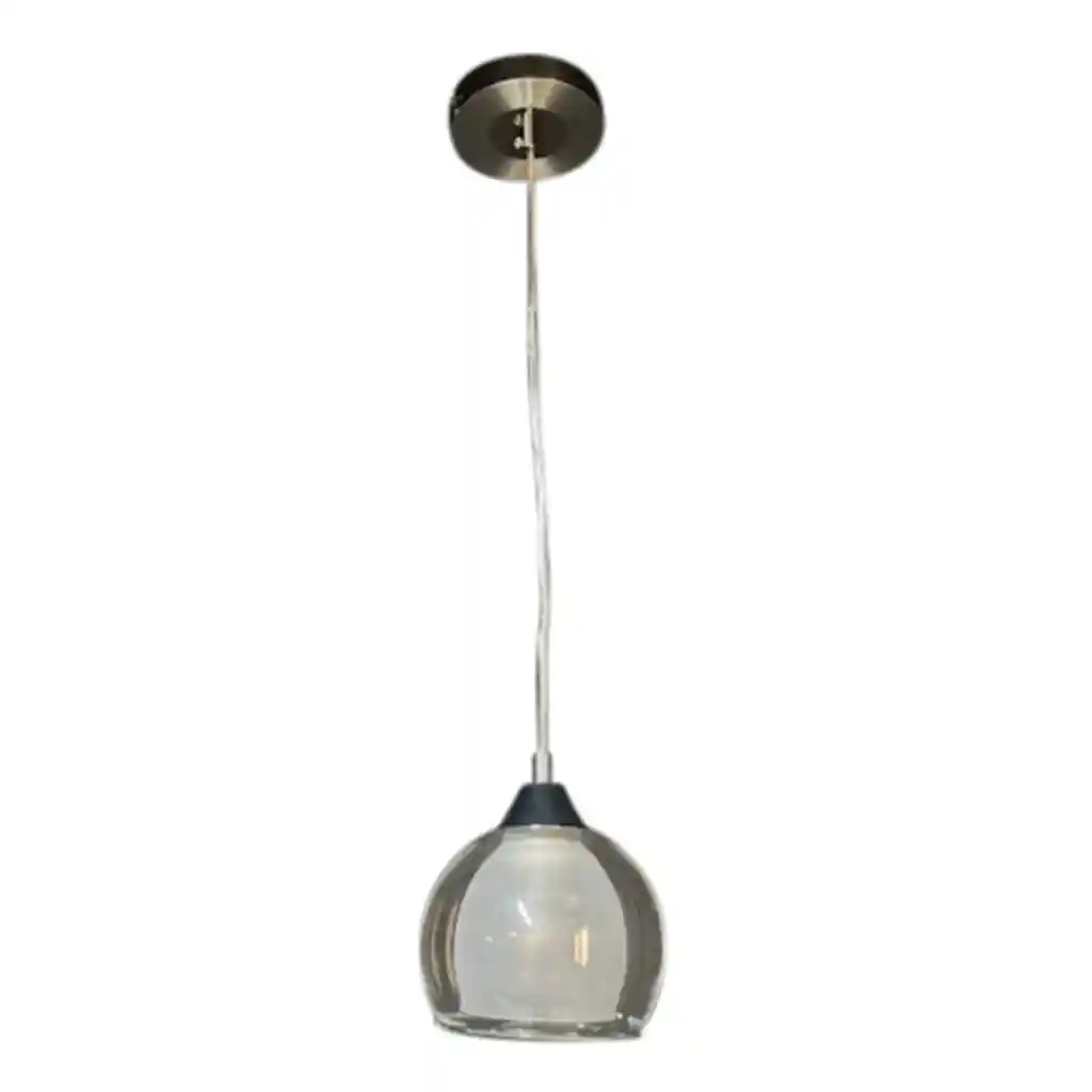 Lámpara Colgante Copa Doble 1 Luz Dixton Lt05607 -blanco