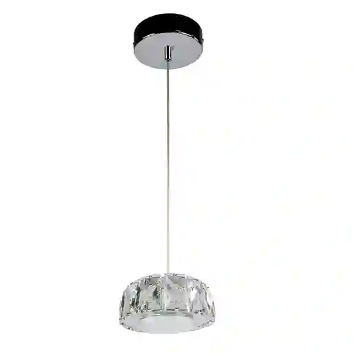 Lámpara Colgante En Cristal 3 Tonos Led Dixton Lt08317-1 -transparente