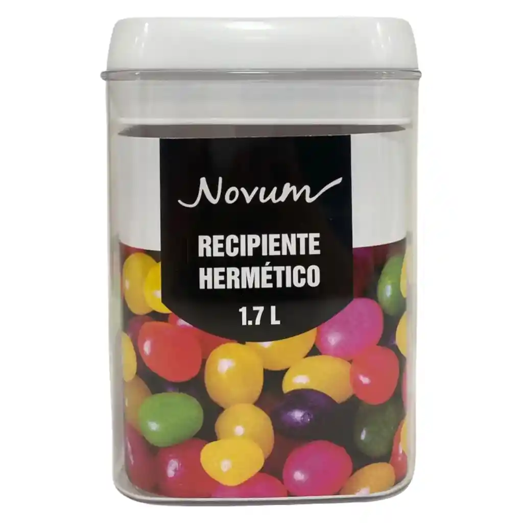 Recipiente Hermético 1.7 L Novum -transparente