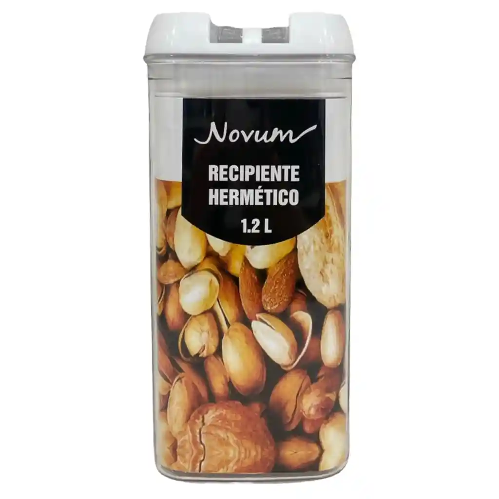 Recipiente Hermético 1.2 L Novum -transparente