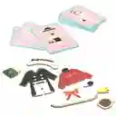 Juego De Arte Magnético De Vestir Con Accesorios Para Niños