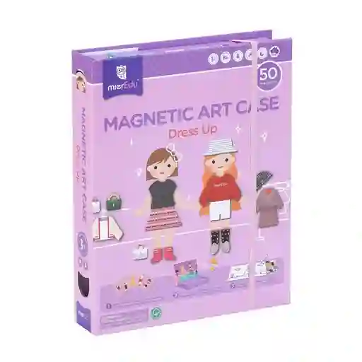 Juego De Arte Magnético De Vestir Con Accesorios Para Niños
