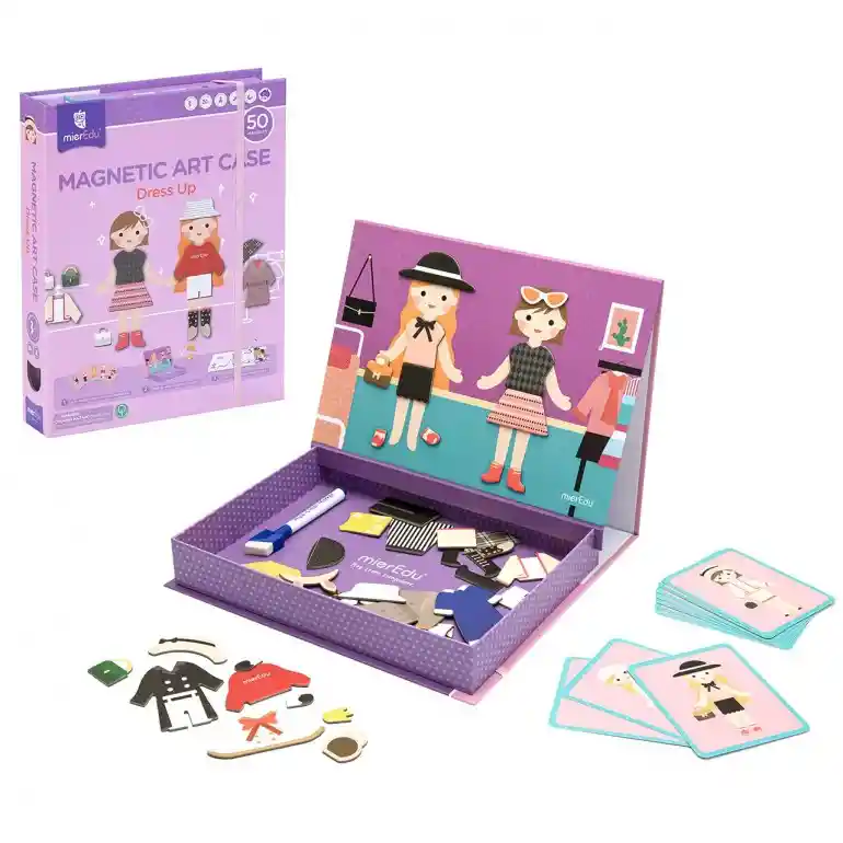 Juego De Arte Magnético De Vestir Con Accesorios Para Niños