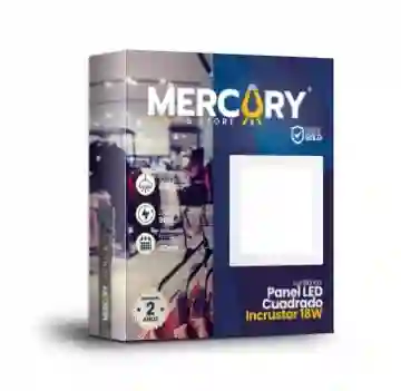 Lampara Panel Led 18w Cuadrado Mercury Incrustar