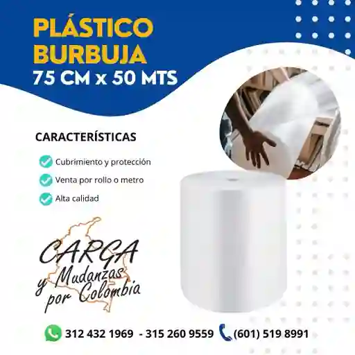 Plástico Burbuja 75 Cm X 50 Mts - Embalaje