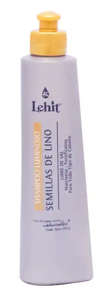 Shampoo Sin Sal Semillas De Lino X300ml Lehit