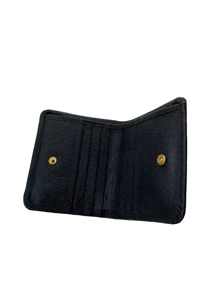 Billetera En Cuero Negro