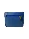 Billetera En Cuero Azul Jeans