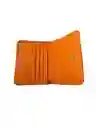 Billetera En Cuero Naranja Carrot