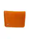 Billetera En Cuero Naranja Carrot