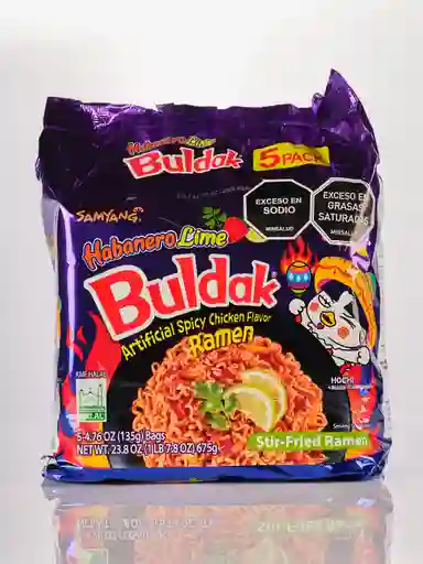 Buldak Habanero Lime 5 Pack 675 G