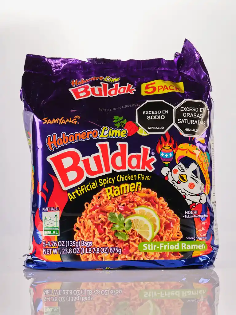 Buldak Habanero Lime 5 Pack 675 G