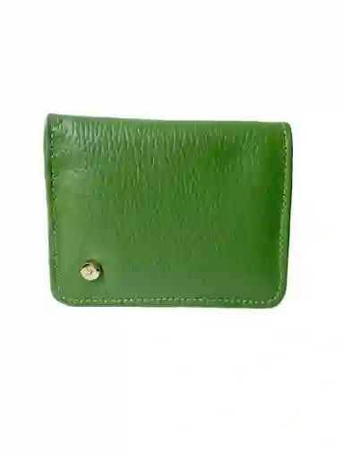 Billetera En Cuero Verde Manzana
