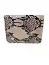 Billetera En Cuero Beige Con Texturas