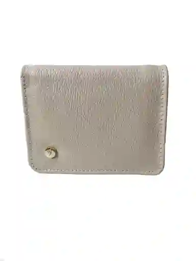 Billetera En Cuero Beige