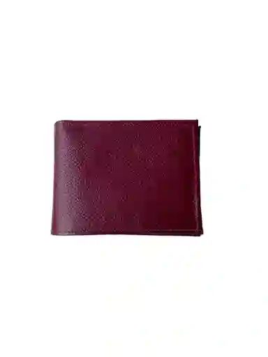 Billetera En Cuero Hombre Rojo Sangría