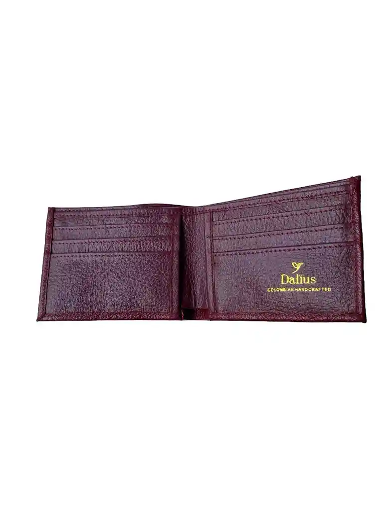 Billetera En Cuero Hombre Rojo Sangría