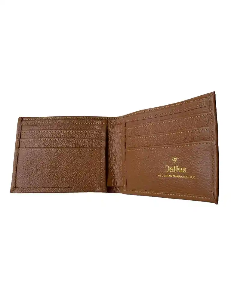 Billetera En Cuero Hombre Café Tawny