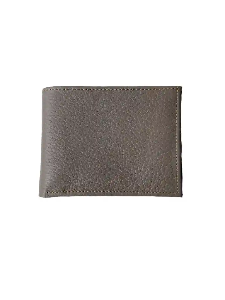 Billetera En Cuero Hombre Café Greige