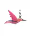 Charm Colibrí, Llavero En Cuero