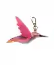 Charm Colibrí, Llavero En Cuero Mix