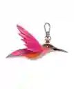 Charm Colibrí, Llavero En Cuero