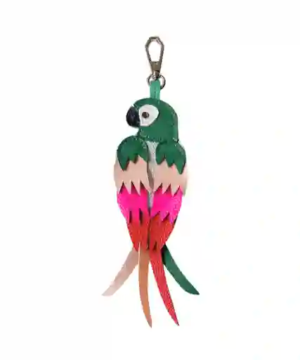 Charm Guacamaya, Llavero En Cuero