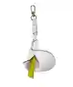 Charm Lirio, Llavero En Cuero