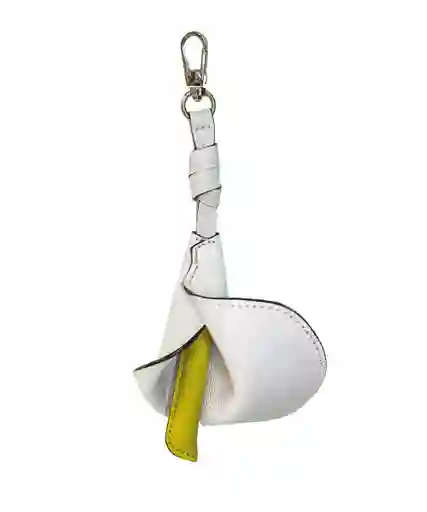 Charm Lirio, Llavero En Cuero