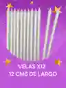 Velas Plateadas Decorativas 12 Cm – Paquete De 12 Con Toque Elegante