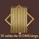 12 Velas Doradas Decorativas – 12 Cm De Elegancia Y Brillo