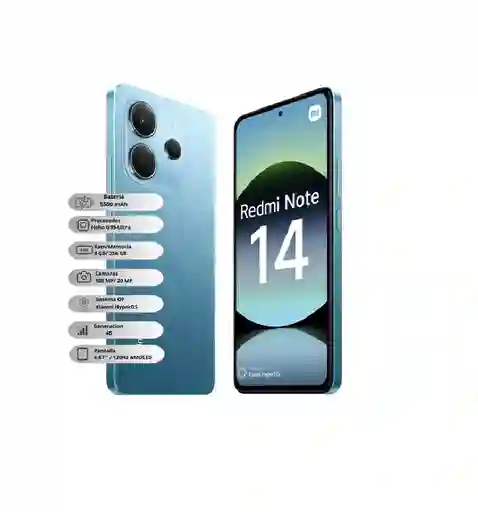 Celular Xiaomi Redmi Note 14 4g 256 Gb 8 Ram Azul